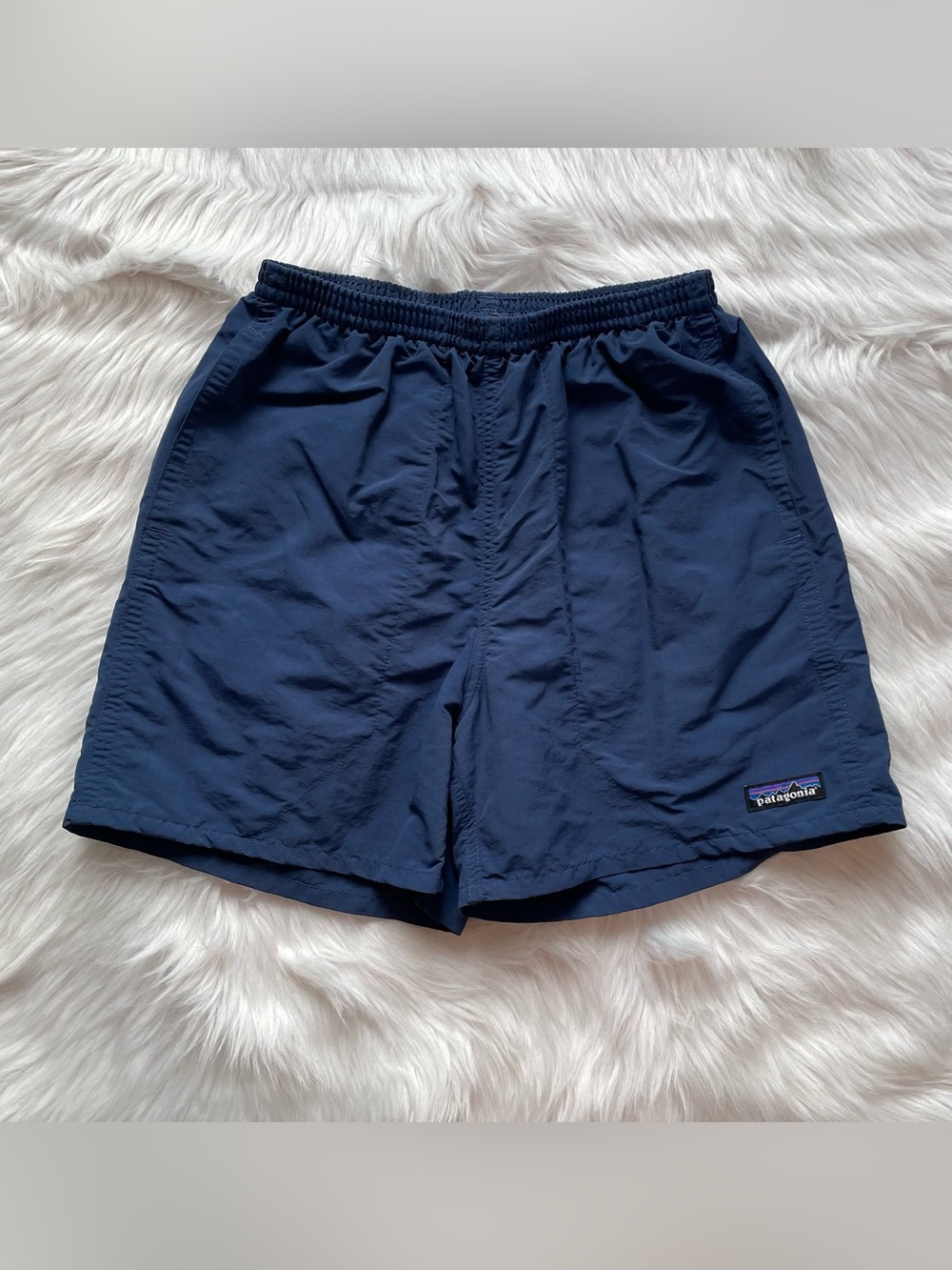 Patagonia baggies shorts men’s XS dark blue 4” quick dry trunks navy pockets